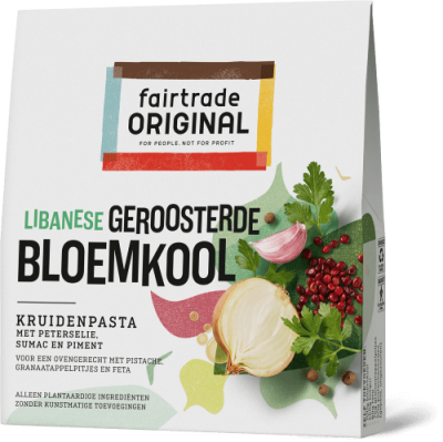 Libanese geroosterde bloemkool kruidenpasta